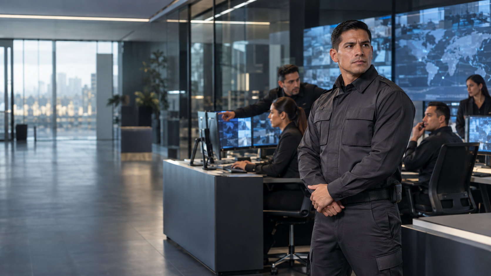 Centro de control y monitoreo de seguridad